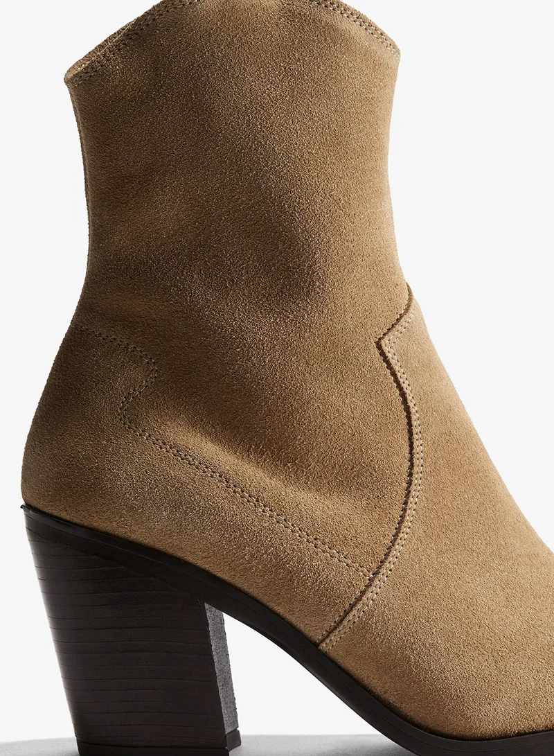 H&M Leather cowboy boots