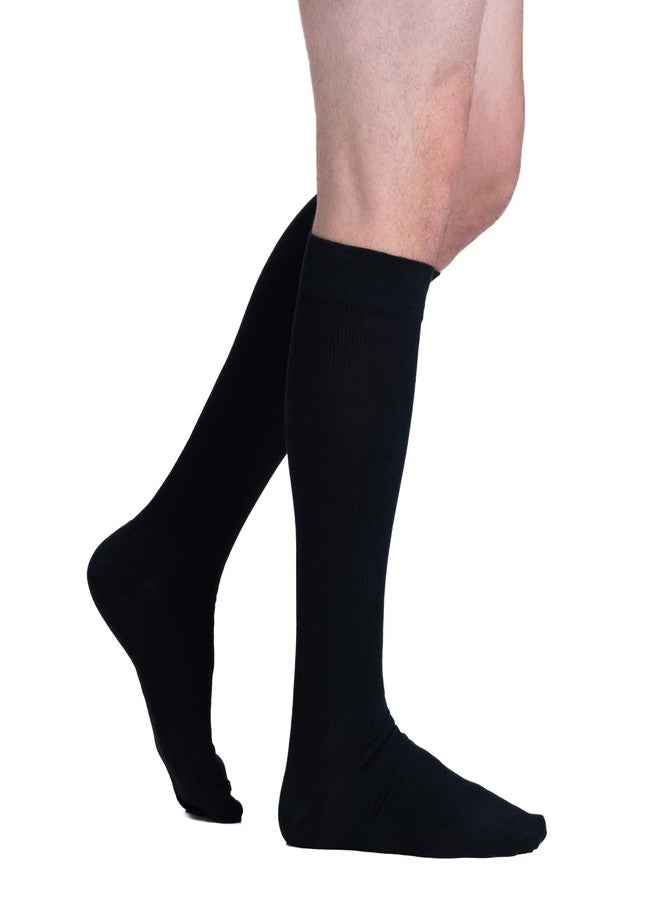 EvoNation Men & Women Knee High 15-20 mmHg Graduated Compression Cotton Socks - Moderate Pressure Compression Garment - Image 1