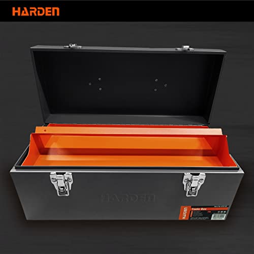 Harden Professional Compact Size Hand-Away Tools Set Box with Electro-Powder Coated Anti-Rust Surface, Reinforced Handles & Heavy-Duty Metal Latch - 520102 - Image 3