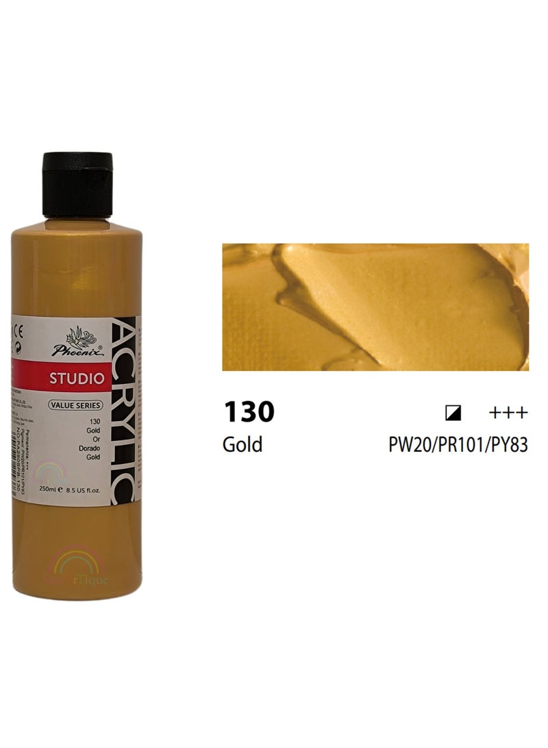 Phoenix Acrylic color 250 ml (130 Gold)