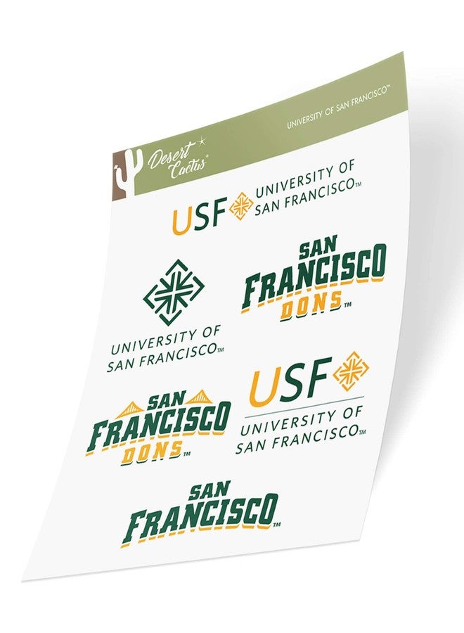 Desert Cactus University of San Francisco Sticker Dons Sticker Vinyl Decals Laptop Water Bottle Car Scrapbook Sheet T2 (Type 2) - Image 3
