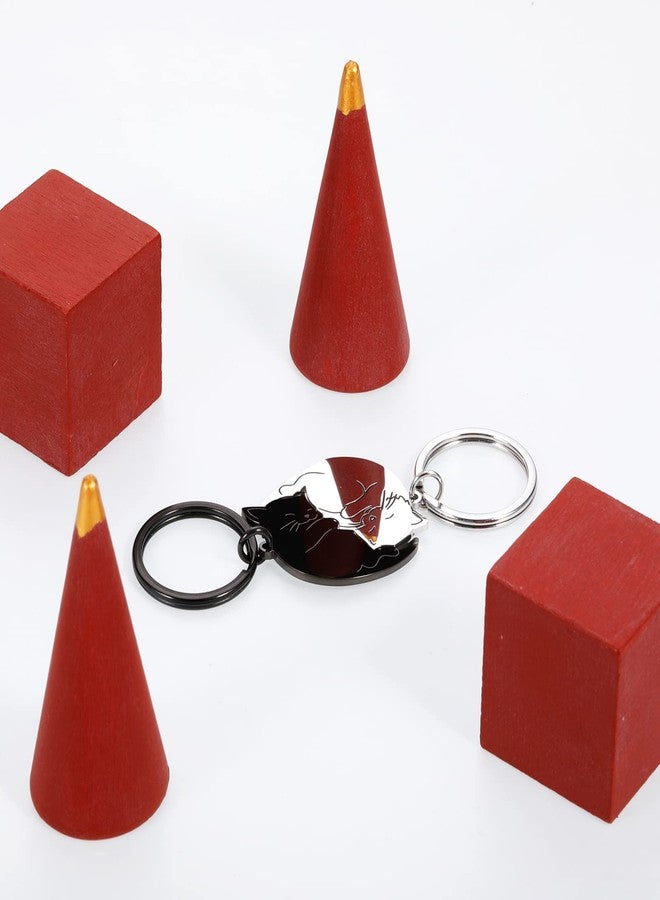 Vanlovemac Couple Gifts Cute Keychain Gifts for Boyfriend Girlfriend Cat Lover Stocking Stuffers for Women Men Matching Keychains for Couples Husband Wife Gift for Xmas Anniversary Valentine’s Day Birthday - Image 4