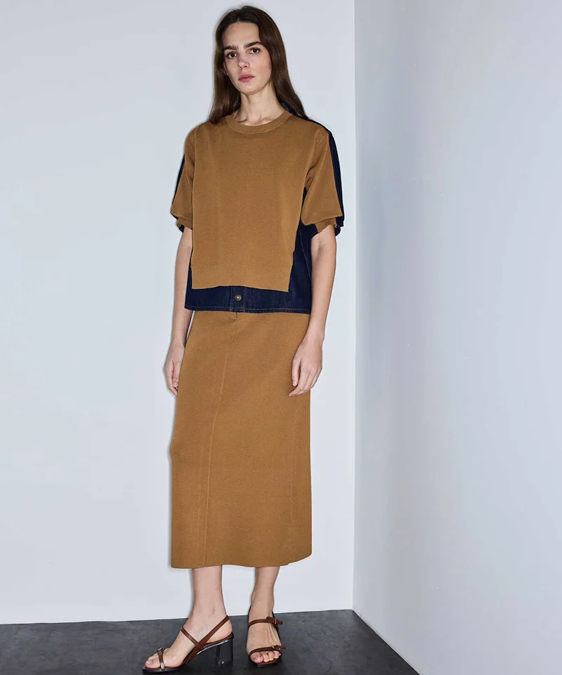 Ipekyol  Belted Combination Skirt for Women | Best Price UAE