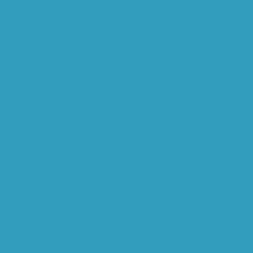 Jacob Alexander Solid Color Men's Regular Tie - Turquoise Blue - Image 4