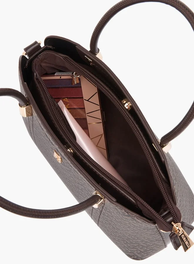فلورا بيلا من شو إكسبرس Womens Textured Totebag With Zip Closure And Detachable Strap