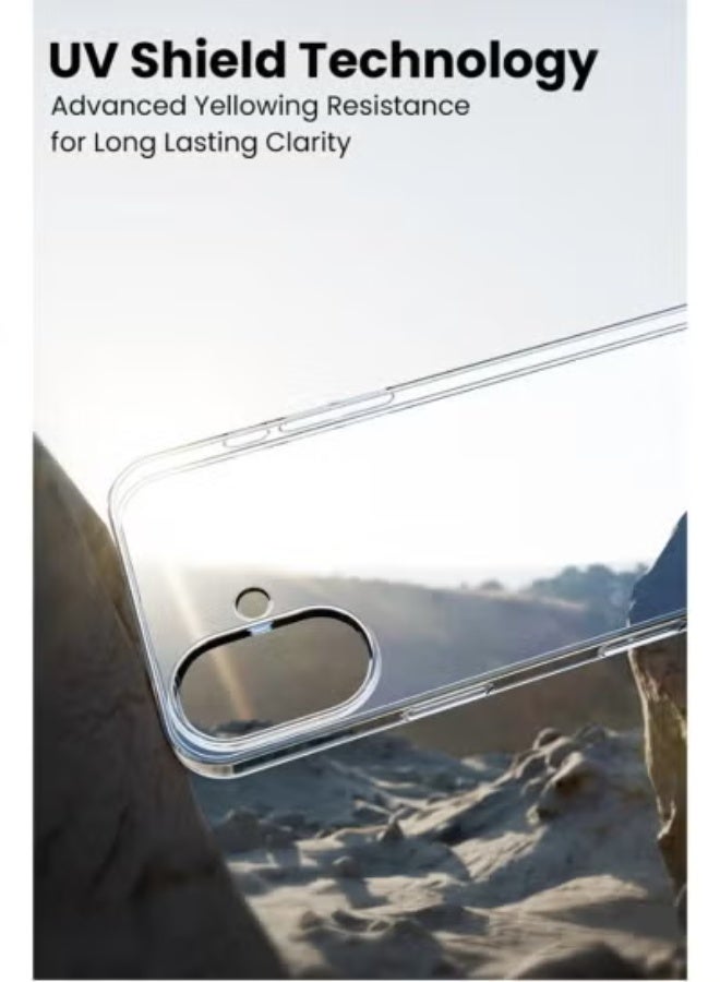 Gravity Shockproof Silicone Case Cover For iPhone 17 | Ultra Clear Transparent Back Cover with Flexible Anti-Yellow TPU | Slim Lightweight Design | Raised Edge Bumper Protection for Camera & Screen | Soft Protective Phone Cover for Daily Use – Clear - Image 2