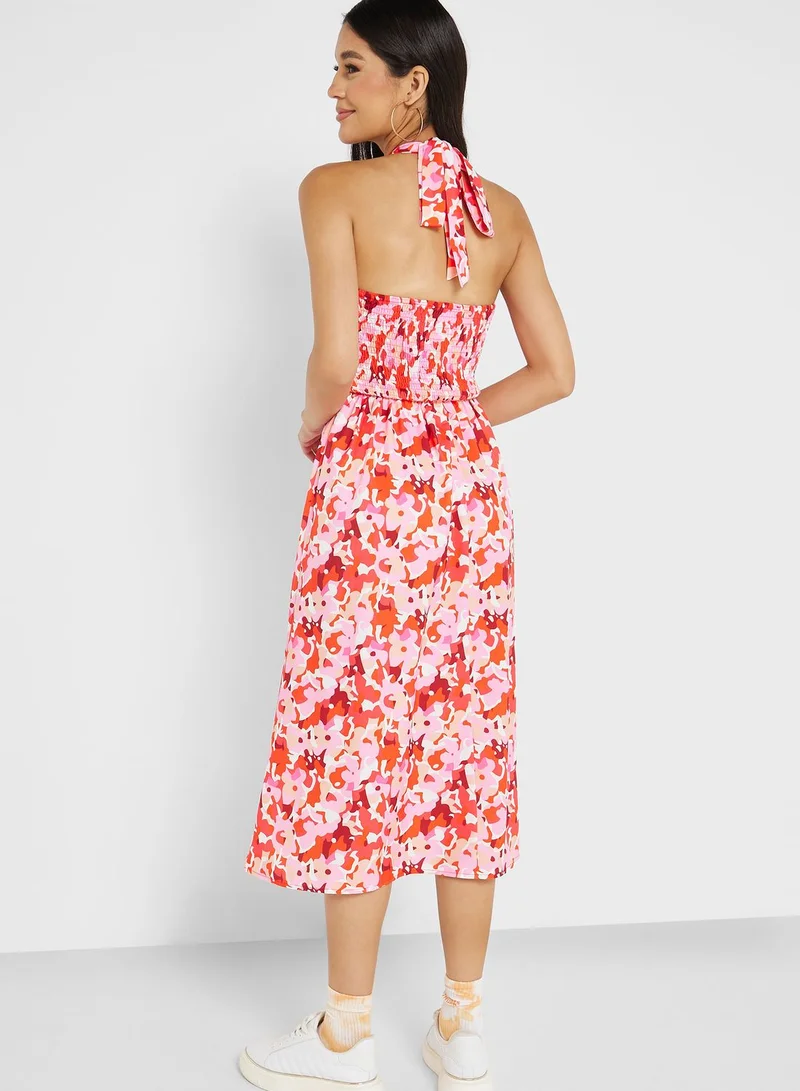 Ginger Strappy Printed Dress