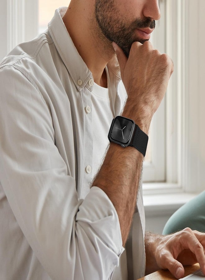 CCnutri 4 Pack Stretchy Nylon Solo Loop Bands Compatible with Apple Watch Band 38mm 40mm 41mm 42mm 44mm 45mm 46mm 49mm, Sport Elastic Wristband Women Men Strap for iWatch Series 11 10 9 8 7 6 5 4 3 SE Ultra - Image 5