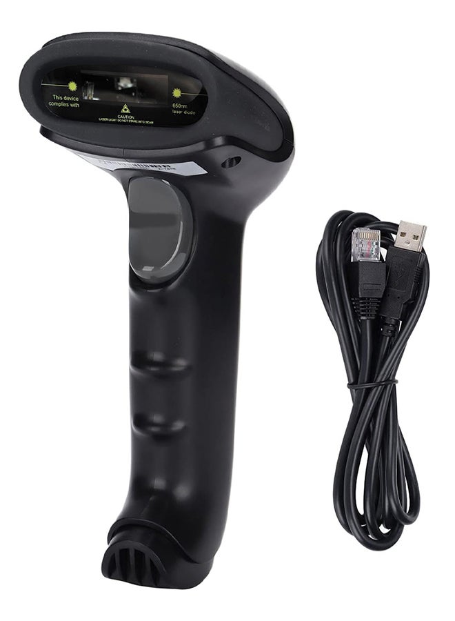X 9900 1D Bluetooth Wireless Barcode Scanner – Efficient 1D Laser Scanning for Warehouse and Supermarket Use (Black)