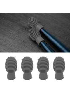 Thoraya 4Pcs Drum Stick Practice Tip Portable Silicone Mute Drumstick for Beginner Practicing  - Image 5