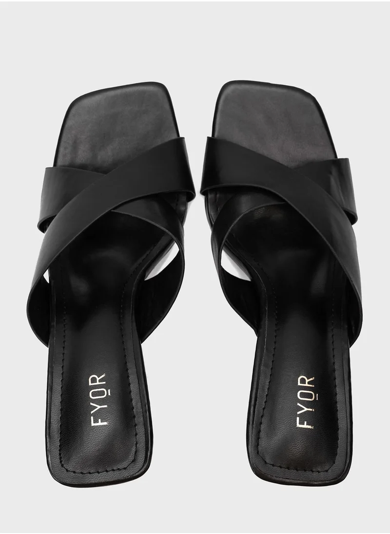 FYOR Cross Strap Sandals