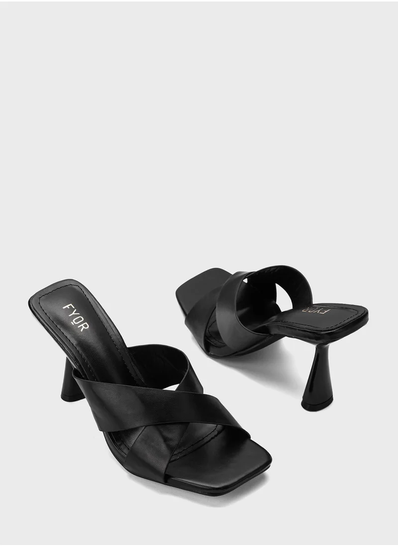 FYOR Cross Strap Sandals