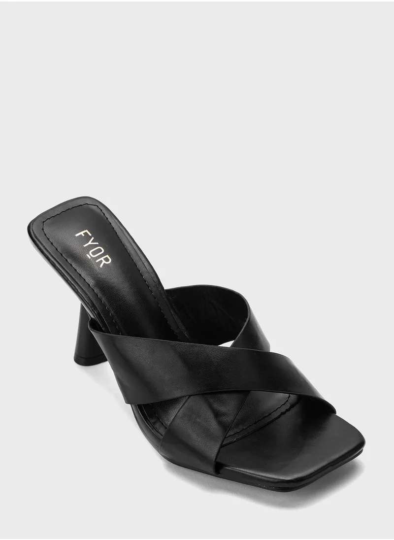 FYOR Cross Strap Sandals