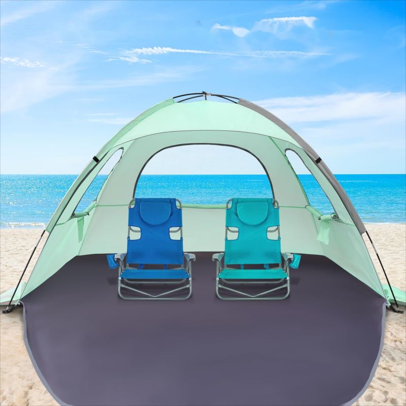 Camping Tent 210*140*115CM Portable Design - Breathable Waterproof Material Family Camping Tent for Outdoor Beach National Park Group Vacations - Image 2