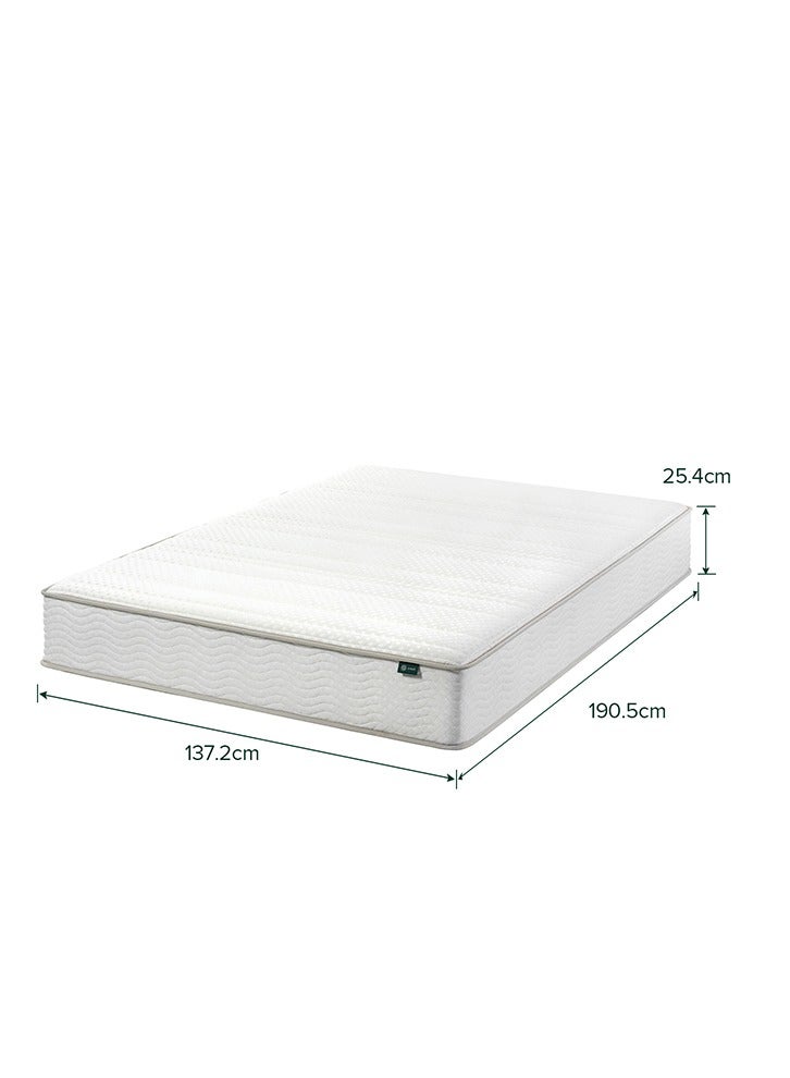 Zinus Bonnel Spring Mattress, US Full, Fiberglass Free, Medium Firmness, Durable Support, Certified Safe Foams & Fabric, Mattress in A Box (137.2 X 190.5 X 25.4 CM) - Image 2