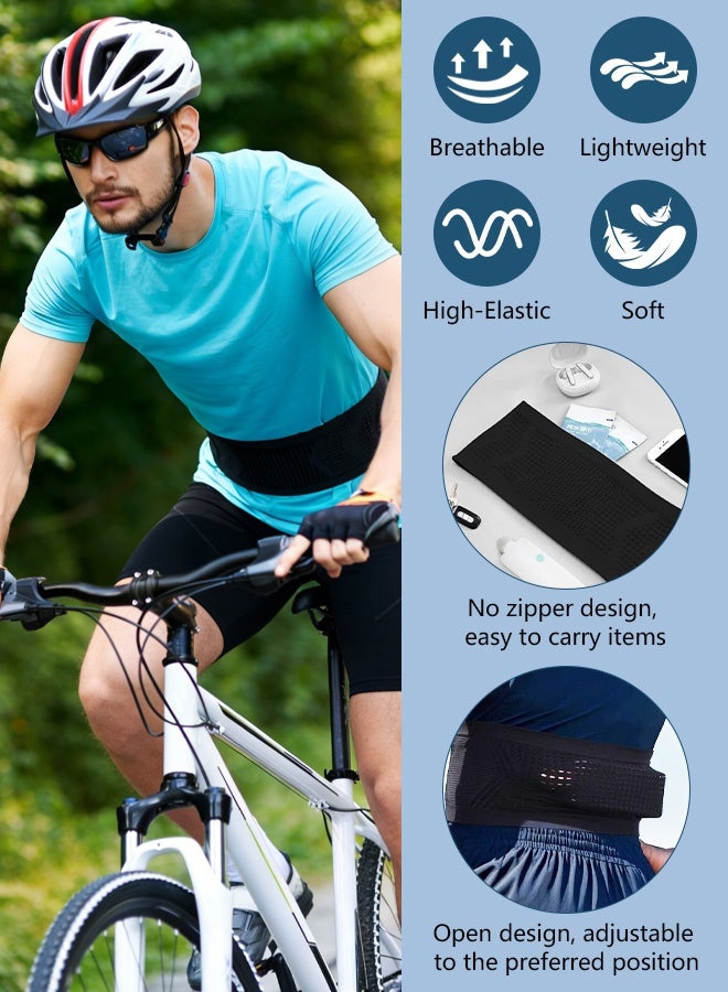 HAYALUX Slim Running Belt Fanny Pack, Lightweight Durable Waist Bag with Phone Holder, 4 Security Pockets, Moisture-Wicking Adjustable Strap for Running, Walking, Travel, Hiking, Fitness - Image 5