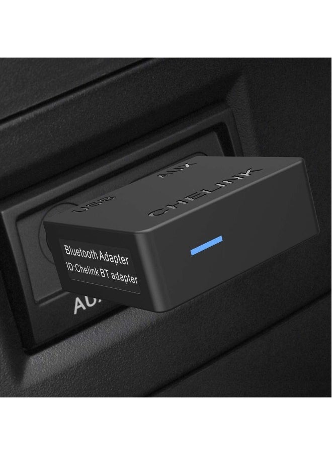 Generic - Bluetooth 5.0 Adapter for KIA, AUX Music Audio Transmitter 5.0 Bluetooth Transmitter with 3.5mm Jack Audio Adapter Stereo Jack Bluetooth Transmitter USB iPhone iPad Smartphone Android Phone Car Kit - Image 1