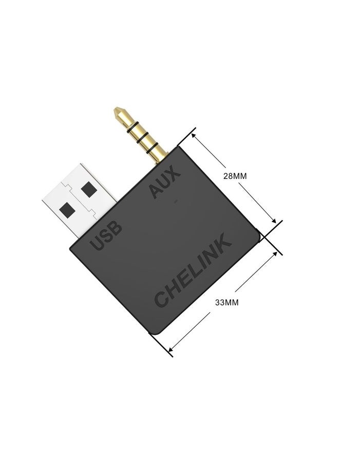 Generic - Bluetooth 5.0 Adapter for KIA, AUX Music Audio Transmitter 5.0 Bluetooth Transmitter with 3.5mm Jack Audio Adapter Stereo Jack Bluetooth Transmitter USB iPhone iPad Smartphone Android Phone Car Kit - Image 1