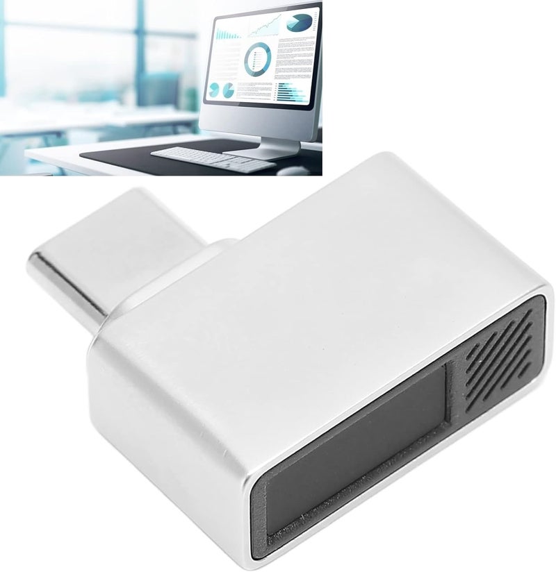 يزيد الكفاءة مفتاح تسجيل الدخول ببصمة الإصبع من نوع C USB من Pomya بسرعة 0.5 ثانية | قارئ بخوارزمية التعلم الذاتي وكشف 360 درجة لأجهزة الكمبيوتر المحمولة يدعم 7/8/10/11 - Image 5