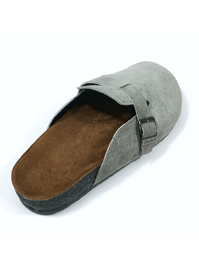 Men’s Suede Clog Slip-On Comfort Slippers with Adjustable Strap – Casual Indoor/Outdoor Footwear MSAPPO - Image 2