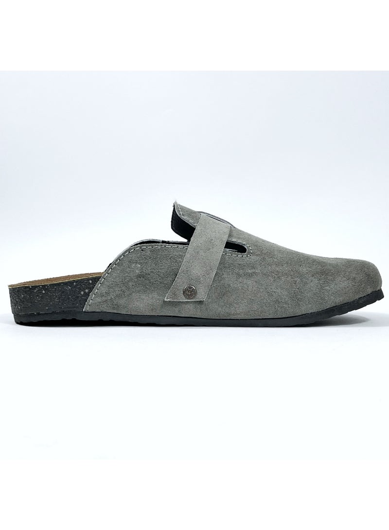 Men’s Suede Clog Slip-On Comfort Slippers with Adjustable Strap – Casual Indoor/Outdoor Footwear MSAPPO - Image 3