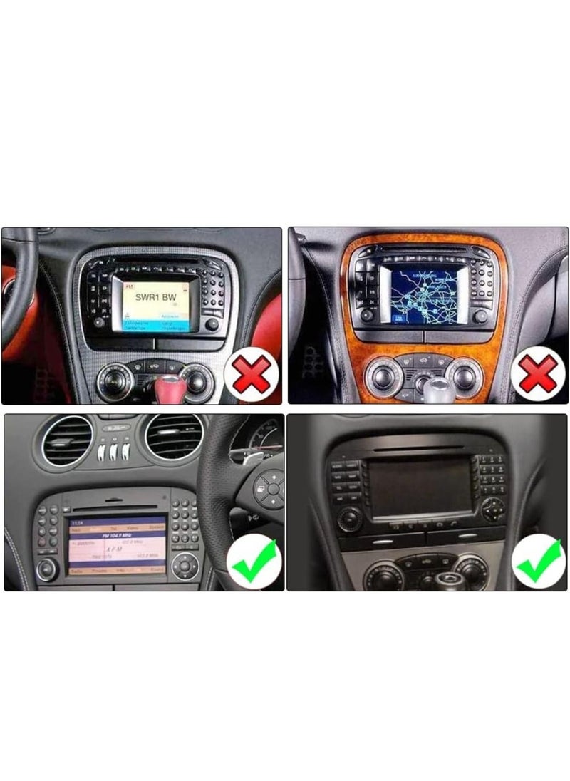 Android Screen For Mercedes SL R230 SL350 SL500 SL55 SL600 SL65 2001-2007 4GB RAM Support Apple Carplay Android Auto Wireless SIM Card Support Fast Interface AHD Camera Included DSP USB Bluetooth