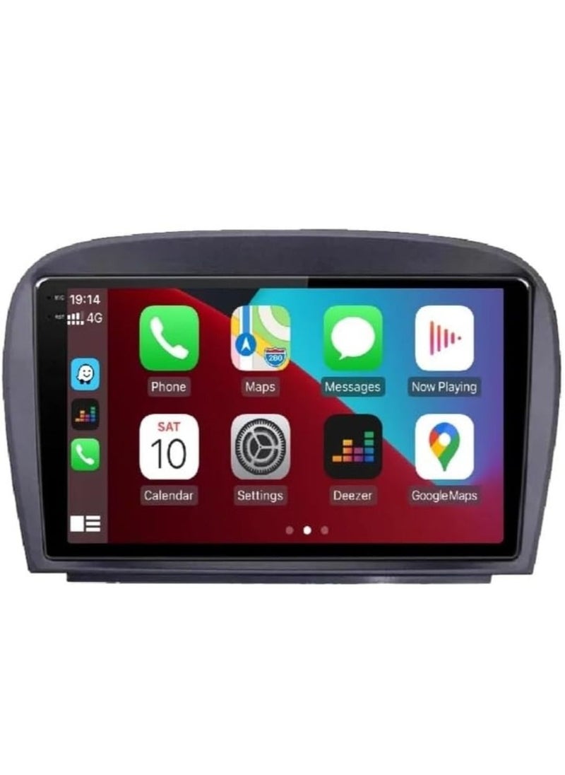 Android Screen For Mercedes SL R230 SL350 SL500 SL55 SL600 SL65 2001-2007 4GB RAM Support Apple Carplay Android Auto Wireless SIM Card Support Fast Interface AHD Camera Included DSP USB Bluetooth