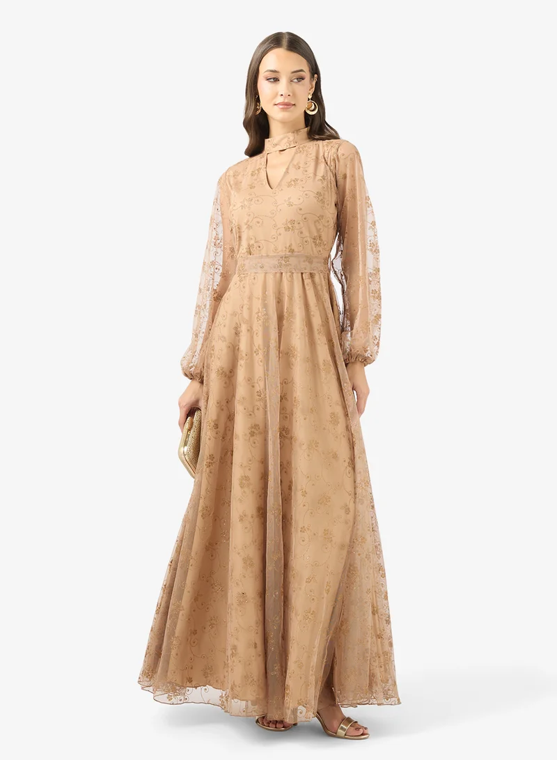 Golden Apple  Sequin Cut Out Detail Dress for Women | Best Price UAE