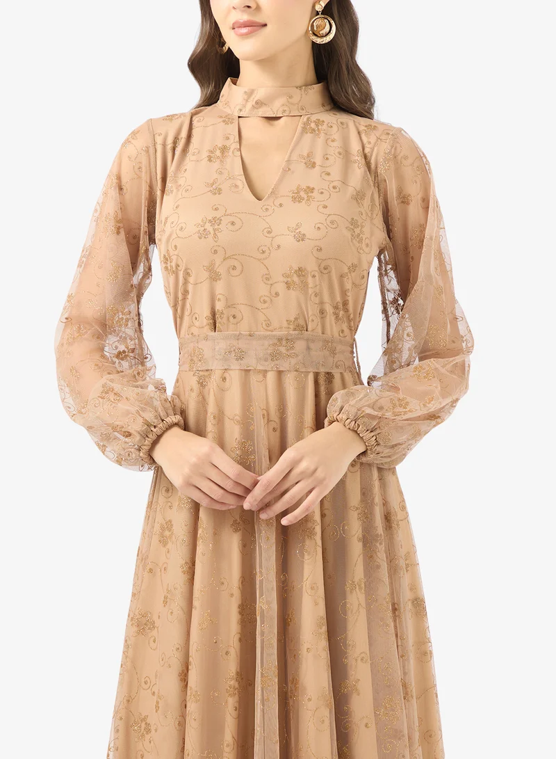 Golden Apple  Sequin Cut Out Detail Dress for Women | Best Price UAE