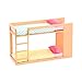 Lori Bunk Bed Set for Mini Dolls Bedroom Furniture for 6Inch Dolls Dollhouse Accessories 3 Years Urban Chic Bunk Bed - Image 2