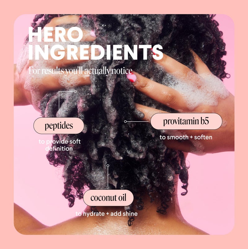 MONDAY HAIRCARE Curl Define Shampoo + Conditioner Set (2 Count) 12 oz Each Nourishes Curls, Tames Frizz, Coconut Oil and Shea Butter Enhance Shine, 100% Recyclable Bottle - Image 4