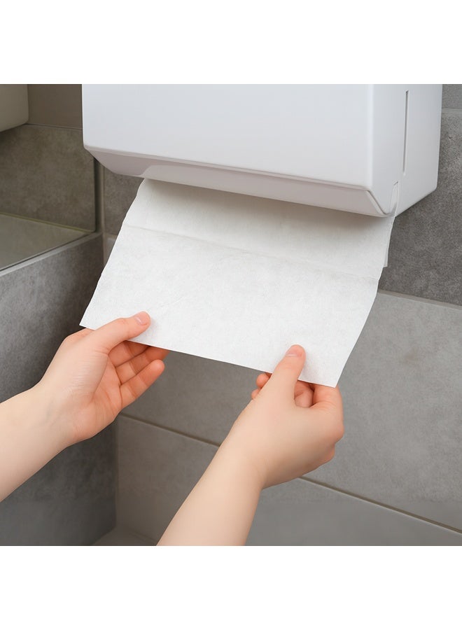 مناشف ورقية لليدين من إنترفولد، طبقتان - 150 ورقة لكل عبوة مغلفة - 20 عبوة في الكرتون - مناشف ورقية من إنترفولد للاستخدام المنزلي والمكتبي والتجاري - Image 2