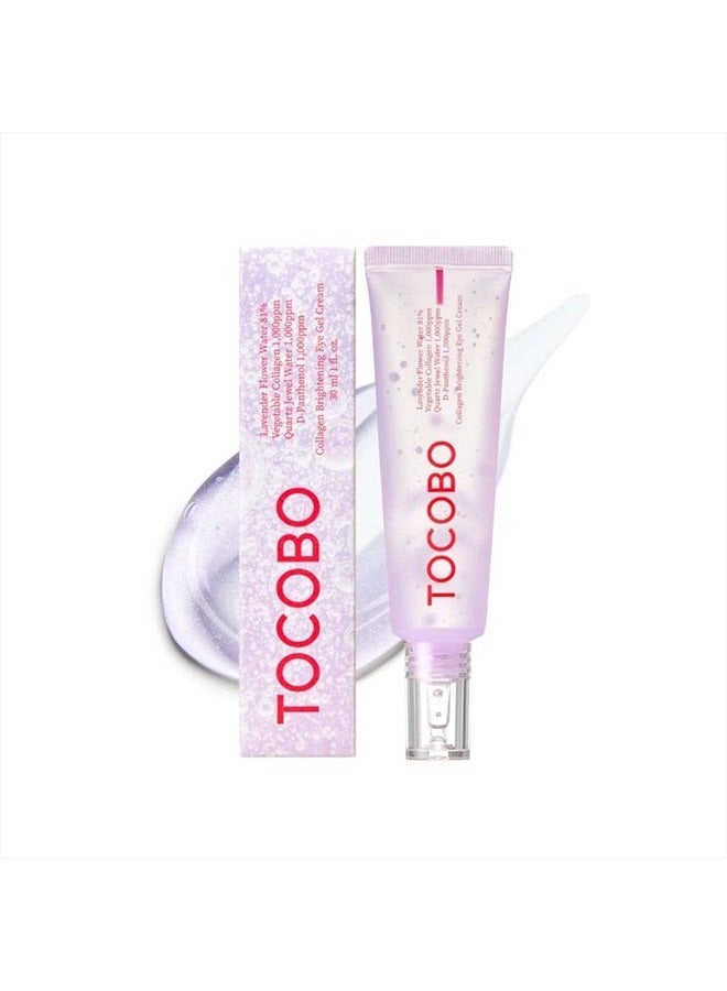 Tocobo Collagen Brightening Eye Gel Cream | Quartz Water, Lavender Water Extract, Brightening Eye Care, Eye Lifting | Vegan 1 Ounce / 30ml - Image 1