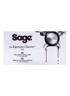 8-Piece Espresso Coffee Machine Cleaning Descaler Tablet Set White ‎8x1.5grams
