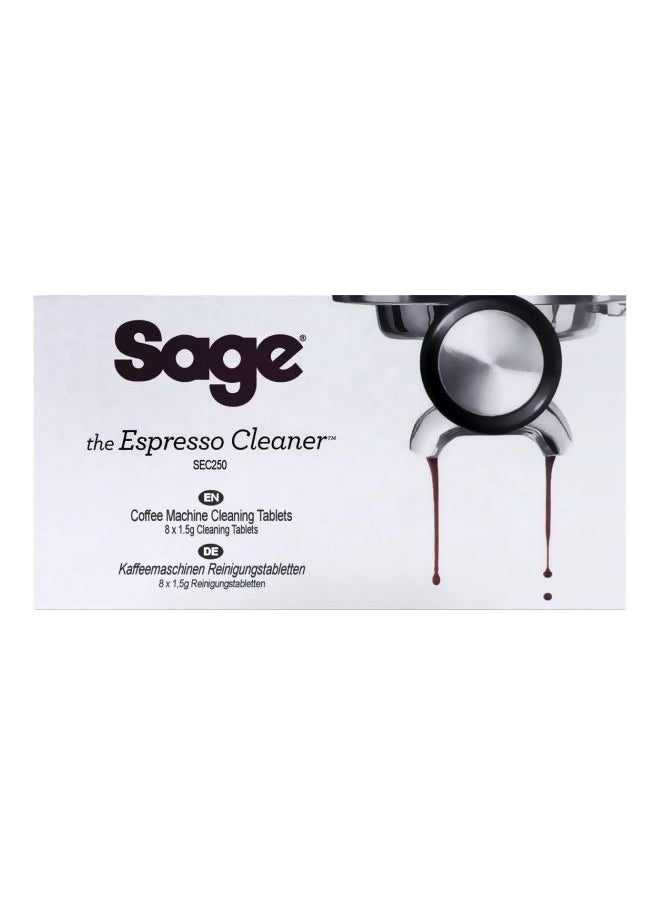 Sage - 8-Piece Espresso Coffee Machine Cleaning Descaler Tablet Set White ‎8x1.5grams - Image 1