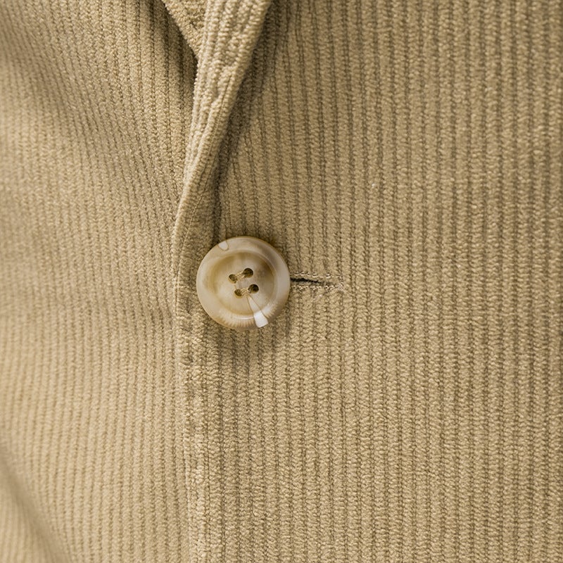 Corduroy-2024 بدلة عادية الرجال نحيفة تناسب بدلة سترة غربية واحدة DX6948P165 - Image 4