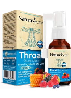 NaturaNectar NaturaNectar - Bee Propolis Throat Spray - Unique Throat Relief and Wellness Agent - Brazilian Bee Propolis Throat Guardian Spray - Ethical Beekeeping - Honey Bee Berry Flavor (1-Pack, 1.06 Fl Oz.) 