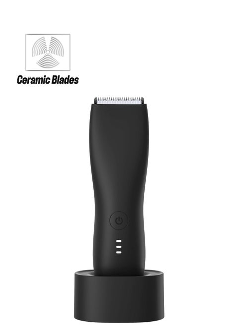 Waterproof Body Hair Trimmer with Charging Base