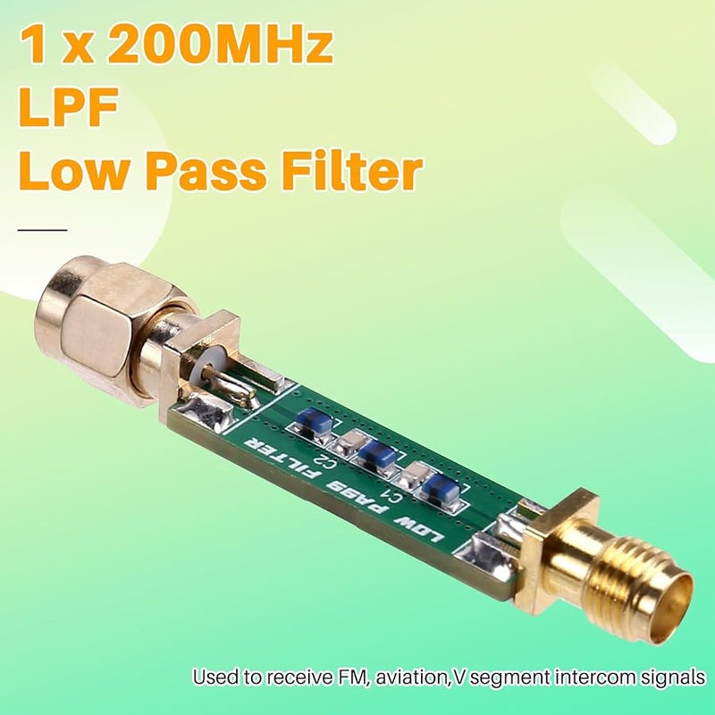 200MHz Low Pass Filter For FM Aviation V Band Walkie Talkie Receive Signals - Image 3