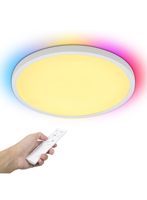 Ceiling Light Double-sided RGB+Three-Color Temperate Remote Control Ships Without Batteries