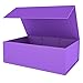 ROSTELACK Purple Gift Box 10 x 6 x 3 with Magnetic Closure Lid Gifts Boxe for PresentsBridesmaid Gift BoxesCute BoxBirthday Gift BoxsLuxury for Gifts Packaging Magnetic Gift Box for Wrapping Gifts Purple - Image 1