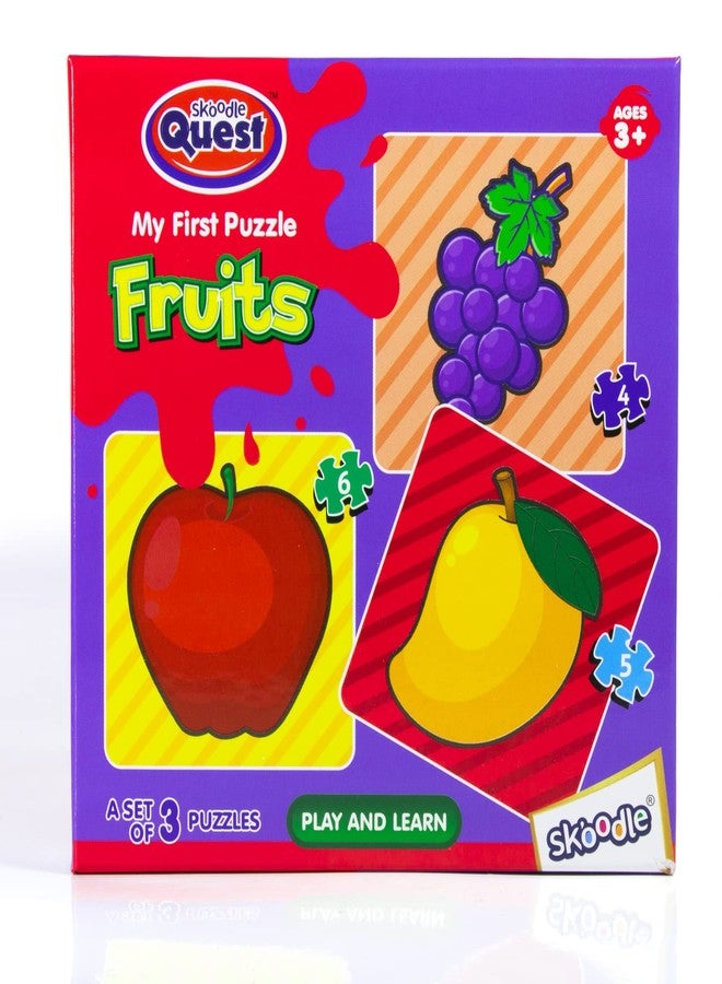 سكودل لعبة Skoodle My First Puzzle Fruits للأطفال من عمر 3 سنوات فما فوق - Image 1