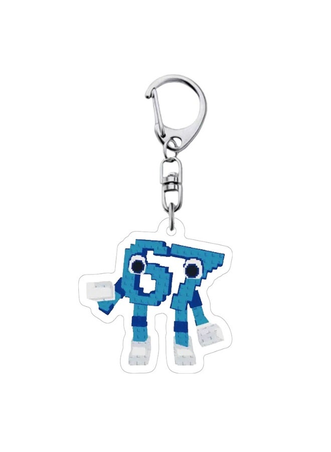 ROBLOX Steal a Brainrot / Italian Brainrot 10-Piece Acrylic Keychain Set - Roblox Meme Game Character Pendant Key Ring - Image 2