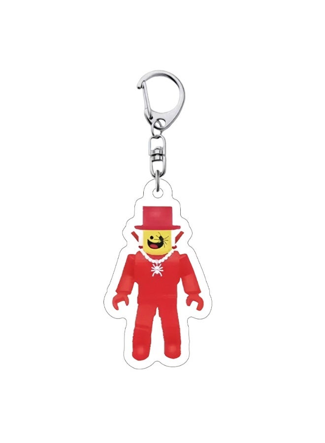 ROBLOX Steal a Brainrot / Italian Brainrot 10-Piece Acrylic Keychain Set - Roblox Meme Game Character Pendant Key Ring - Image 3