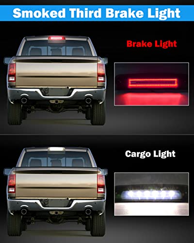 KanSmart Third Brake Light Compatible with 2009 2010 2012 2013 2014 2015 2016 2017 2018 Dodge Ram 1500 3rd Brake Light Ram 2500 3500 Third Brake Light LED Cab Cargo Tail Lights - Image 3