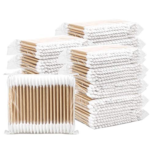 Aternal 300 Pieces Wooden Ear Cleaning Buds Double Tip Cotton Swabs Ear Wax Cleaner Multipurpose Personal Care Buds - Image 1