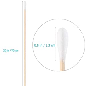 Aternal 300 Pieces Wooden Ear Cleaning Buds Double Tip Cotton Swabs Ear Wax Cleaner Multipurpose Personal Care Buds - Image 2