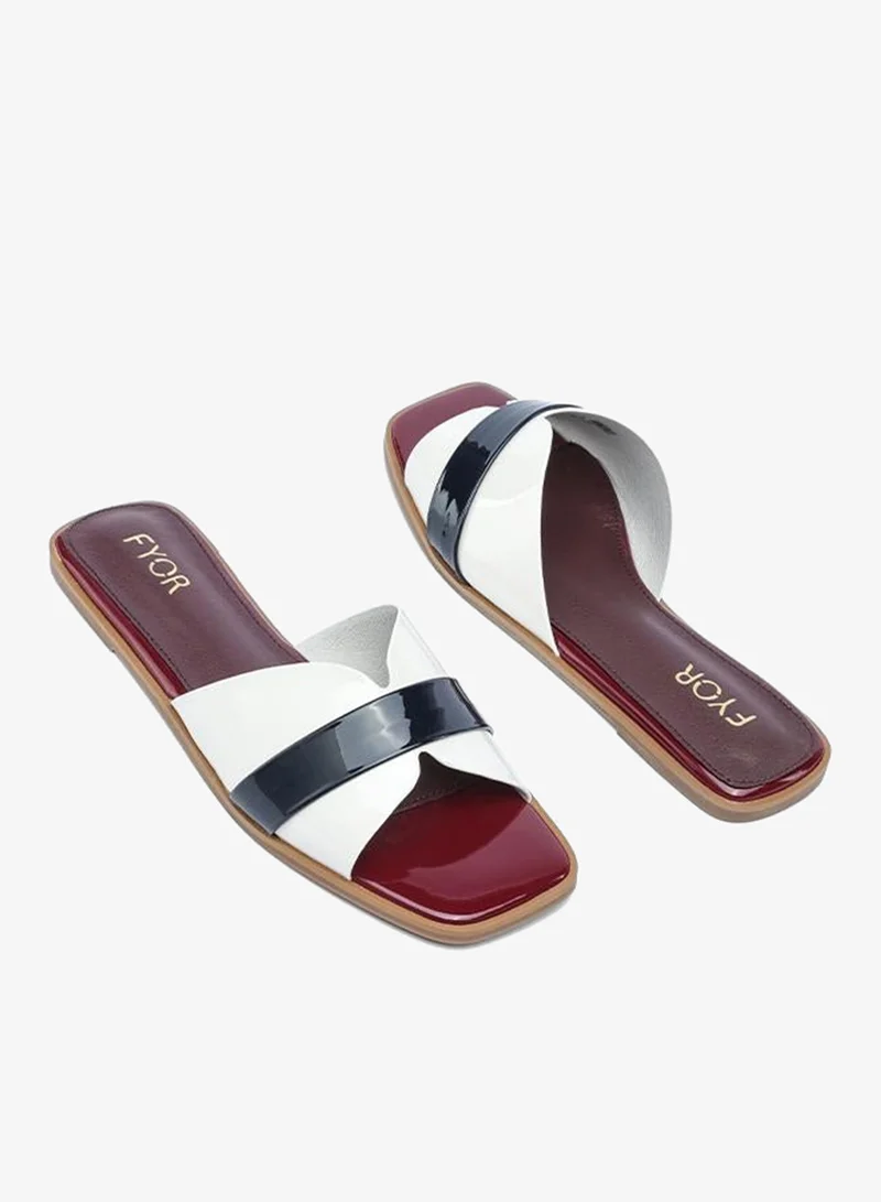 Fyor  The Luxe Polished Flat Slide AJ 016 for Women | Best Price UAE