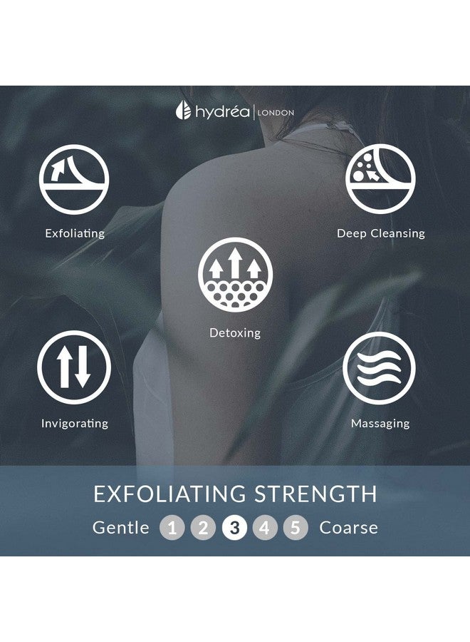 Hydrea London Exfoliating Glove Organic Egyptian Shower Loofah & Dualsided Face Mitt Exfoliator Body Scrubber For Men & Women Dead Skin Cell Remover & Bath Scrub For Deep Exfoliation & Detox - Image 3