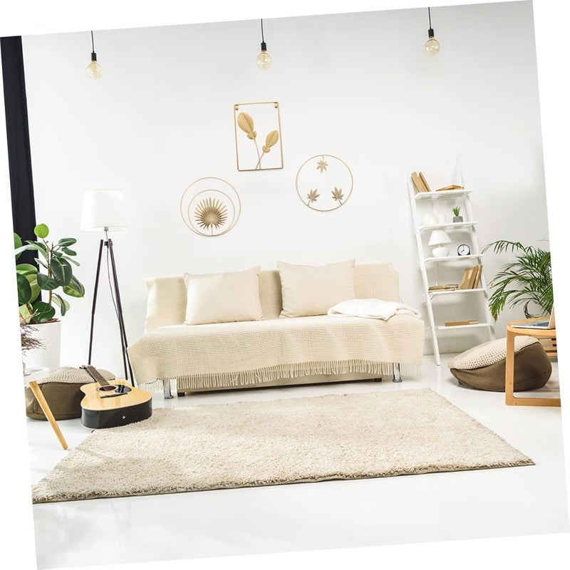klarako 1pc Maple Abstract Ornaments Pendant Statue Round Living Patio Wall Gold Sculpture Bedroom Frame Wrought Props Adornment Golden Ornament Decors Hanging Sculptures Parts - Image 4